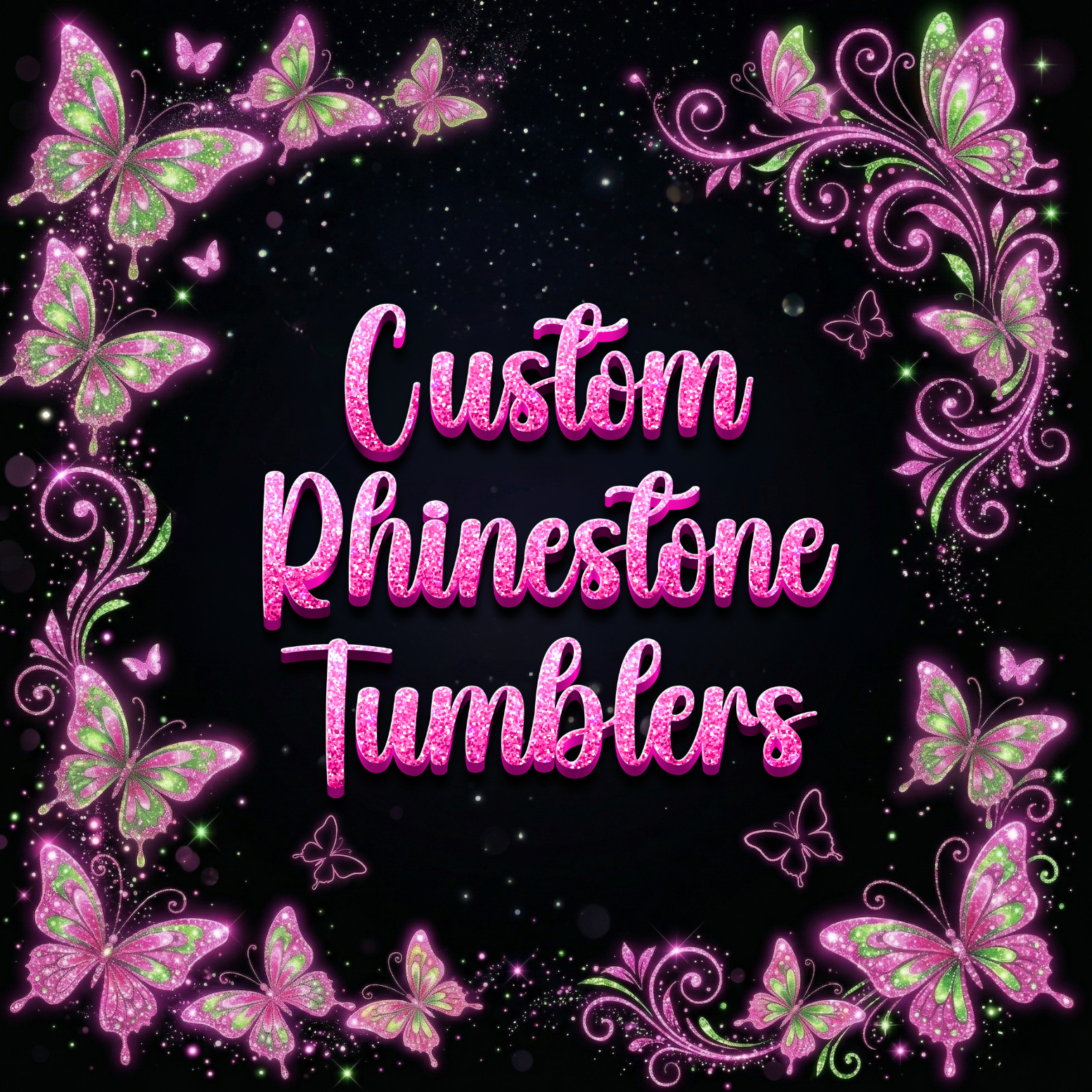 Custom Rhinestones Tumbers